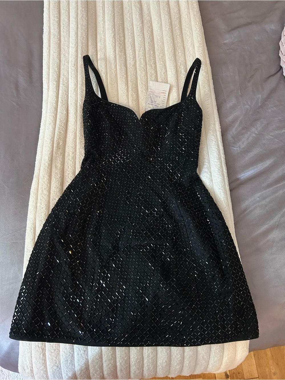 Marc Jacobs Fall 2023 Runway Archive Mini Sculpt, Black Embellished Mini Dress